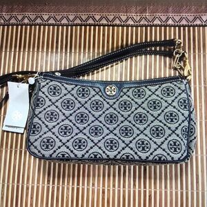 Tory Burch Monogram Jacquard Zip Shoulder Bag
